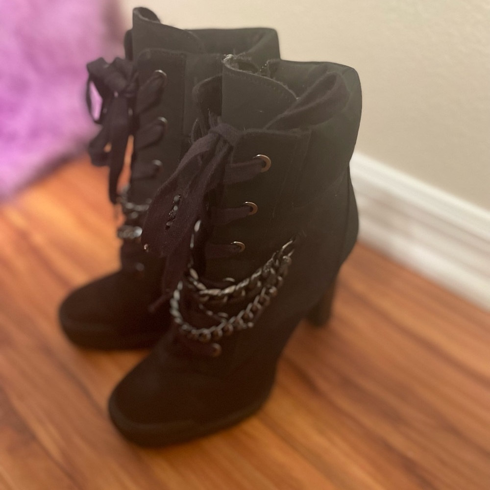 Karl Lagerfeld Black Booties Sz 8.5